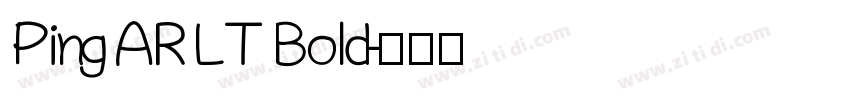 Ping AR LT Bold字体转换